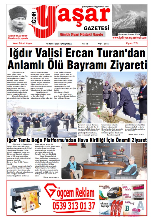 Iğdır Gazeteleri Iğdır Yaşar Gazetesi 18.03.2026