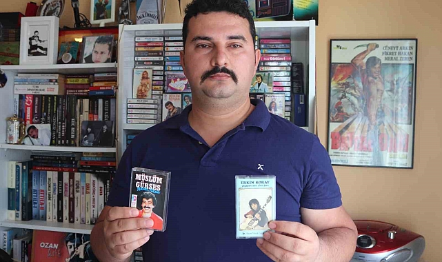 20 yıldır biriktirdiği 10 bini aşkın kasetle nostalji keyfi yaşıyor