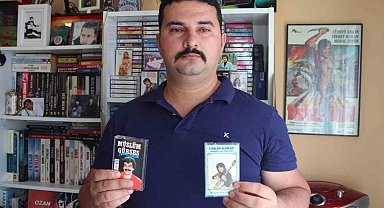 20 yıldır biriktirdiği 10 bini aşkın kasetle nostalji keyfi yaşıyor