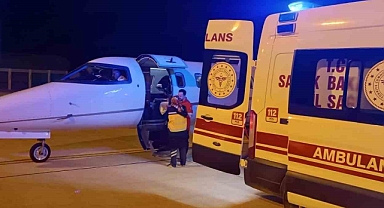 4 yaşındaki Alya, ambulans uçakla Ankara’ya sevk edildi.