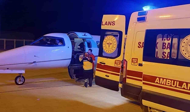 4 yaşındaki Alya, ambulans uçakla Ankara’ya sevk edildi.