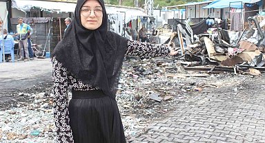 Afetzede vatandaşlar, konteynerlerin alevlere teslim olduğu anları anlattılar