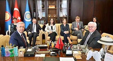 Almanya Cumhurbaşkanı Steinmeier, ABB Başkanı Mansur Yavaş'la görüştü