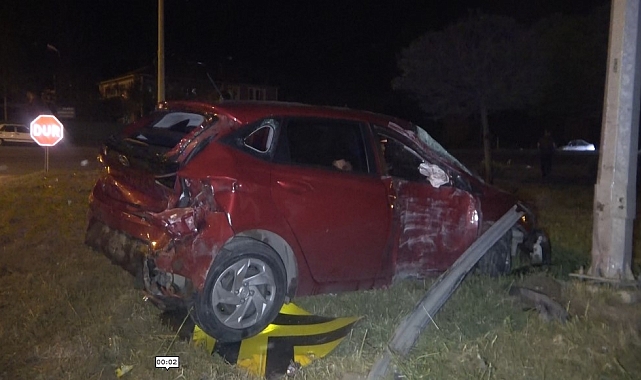 Bafra&#039;da trafik kazası : 2 yaralı