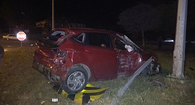 Bafra'da trafik kazası : 2 yaralı