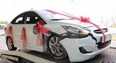 Gelin konvoyunda kaza: 7 yaralı