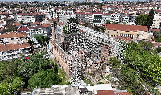 İmrahor İlyas Bey Camii&#039;ne uzay kafes: 100 yıl sonra üstü kapatılacak