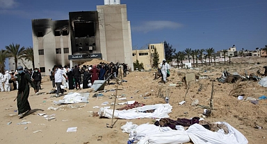 İsrail’in çekildiği Han Yunus'taki toplu mezardan çıkarılan ceset sayısı 310’a yükseldi