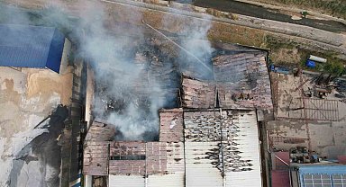 Kahramanmaraş'ta fabrika yangınının boyutu gün ağarınca ortaya çıktı