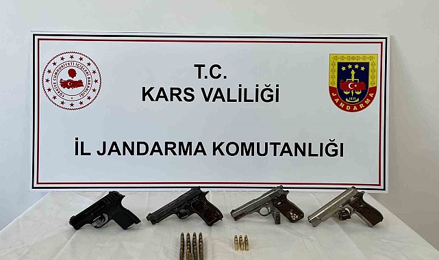 Kars&#039;ta silah ticareti yapan 4 kişi yakalandı