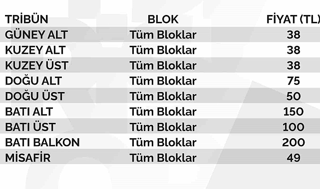 Kayserispor - Karagümrük maçı bilet fiyatları belli oldu