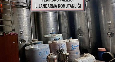 Şarköy'de 72 bin litre sahte şarap ele geçirildi