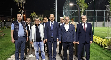 Sayıştaş Başkanı, Üyeleri ve Botaş Genel Müdürü Iğdır Spor Tesisleri gezdi