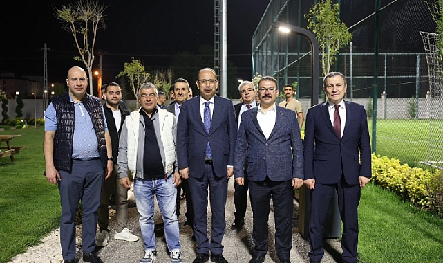 Sayıştaş Başkanı, Üyeleri ve Botaş Genel Müdürü Iğdır Spor Tesisleri gezdi