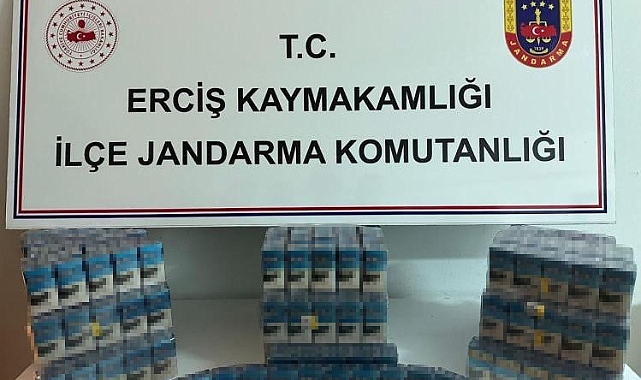 Yol kontrolünde 520 paket kaçak sigara ele geçirildi