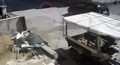 Yolda yatan köpeğin üzerinden otomobili ile geçti