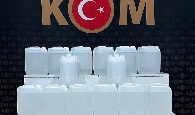 100 litre sahte alkol ele geçirildi
