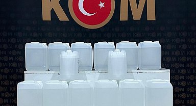 100 litre sahte alkol ele geçirildi