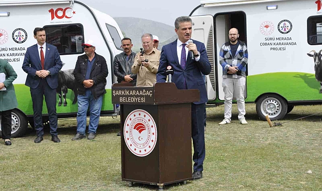 15 çobana karavan hediye edildi