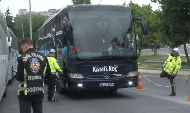15 Temmuz Demokrasi Otogarı&#039;nda emniyet kemeri denetimi