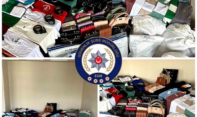 21 işyerine yapılan baskında 914 korsan ürün ele geçirdi