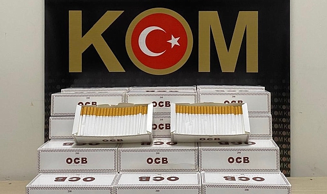 50 bin boş makaron ele geçirildi