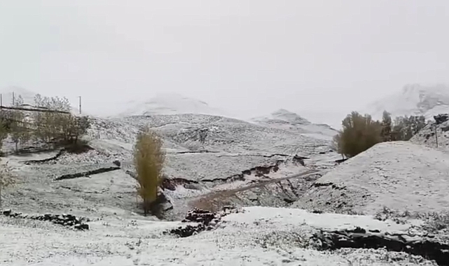 Ağrı&#039;da köyler, beyaza büründü