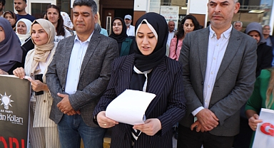 AK Parti Iğdır Kadın Kolları üyeleri, Filistinli anneler için toplandı