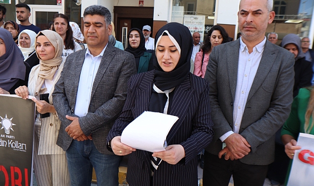 AK Parti Iğdır Kadın Kolları üyeleri, Filistinli anneler için toplandı