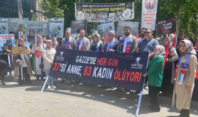 AK Partili kadınlar, Gazzeli anneler için açıklama yaptı
