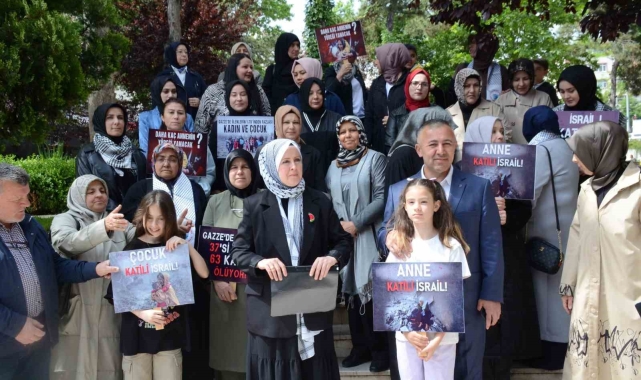 AK Partili kadınlar Gazzeli anneler için seslendi