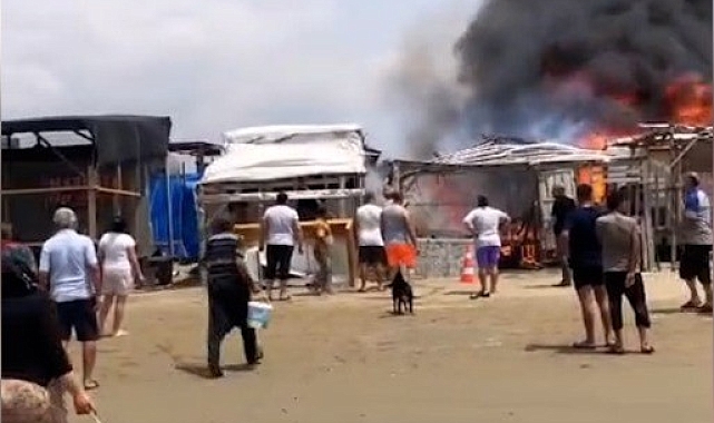 Alevlere teslim olan baraka, kullanılamaz hale geldi