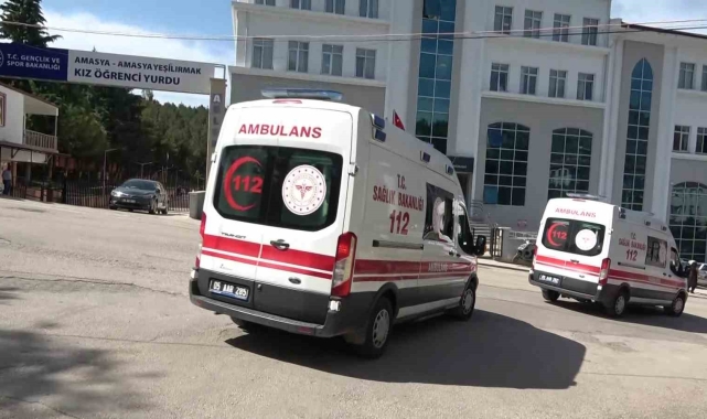 Amasya&#039;da KYK yurdunda 8 personel temizlik yaparken hastanelik oldu