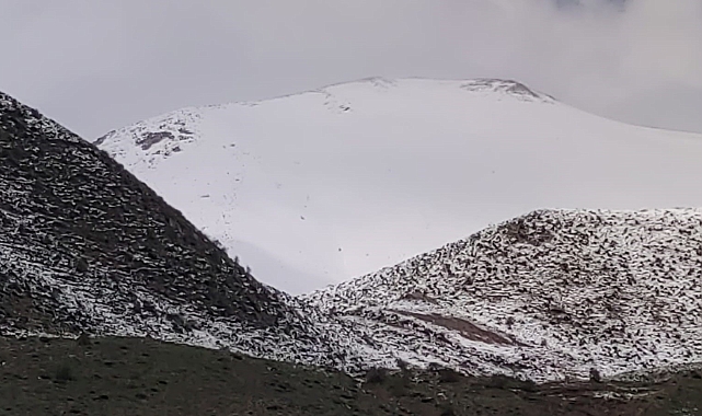 Aşkale&#039;ye kış geri geldi