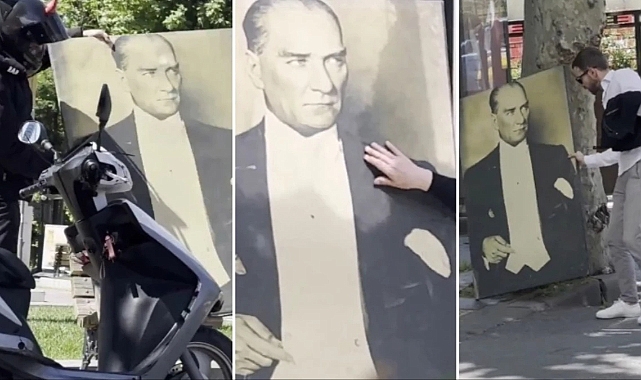 Atatürk portresine Halkın tepkisi bakın ne oldu