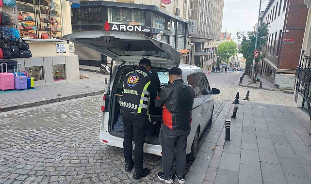 Avrasya Tüneli&#039;nde tek tekerlek üzerinde gitti