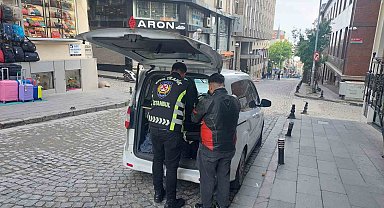 Avrasya Tüneli'nde tek tekerlek üzerinde gitti