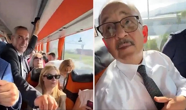 Bakan Özhaseki Hatay&#039;a makam aracı yerine otobüsle gitti