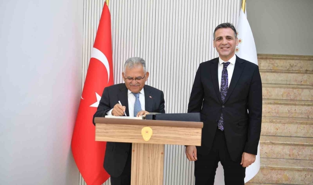 Başkan Büyükkılıç&#039;tan İl Emniyet Müdürü Aydın&#039;a hayırlı olsun ziyareti