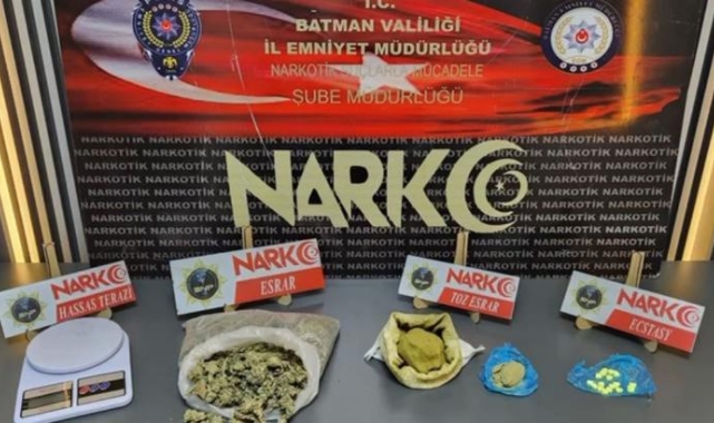 Batman&#039;da yaklaşık 3 kilo uyuşturucu ele geçirildi