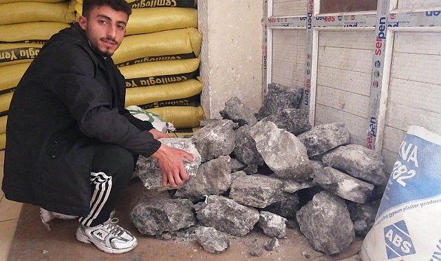 Besiciler, kaya tuzu depoluyor