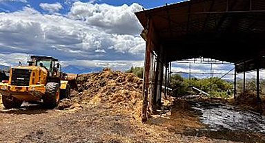 Besihane deposunda, yangın çıktı