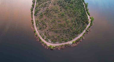 Binlerce ziyaretçiyi ağırlayan Eymir Gölü, gün batımıyla mest etti
