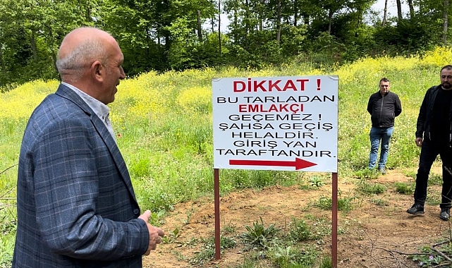 &quot;Bu tarladan emlakçı geçemez, vatandaşa helaldir&quot;