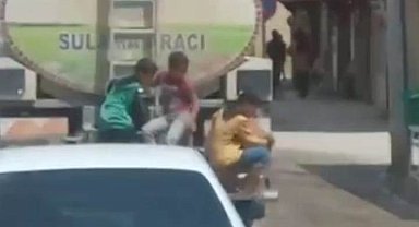 Çocukların tehlikeli yolculuğu yürekleri ağızlara getirdi