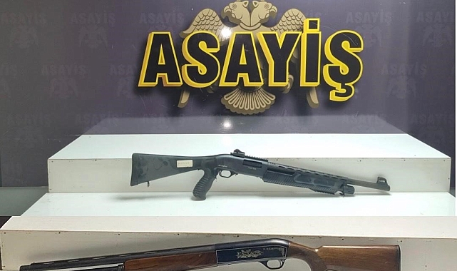 Çok sayıda silah ve fişek ele geçirildi