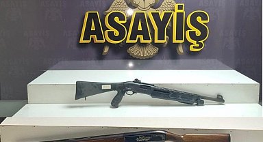 Çok sayıda silah ve fişek ele geçirildi