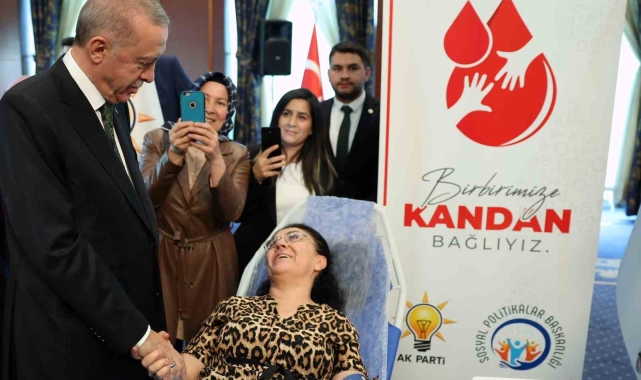 Cumhurbaşkanı Erdoğan &quot;Kan Ver Hayat Ver&quot; programına katıldı