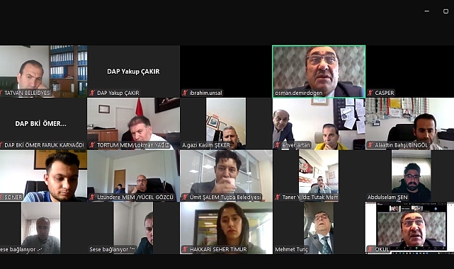 DAP, uygulayıcı kuruşlarla yönelik çevrimiçi bilgilendirme toplantısı yaptı