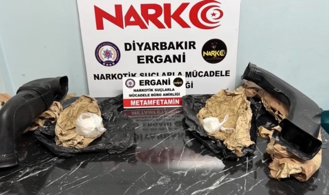 Diyarbakır&#039;da kargo kolisinde ve araç yedek parçaları içerisinde uyuşturucu ele geçirildi